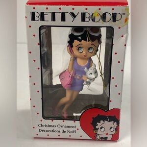 Kurt Adler Betty Boop Shopping with Pudgy Christmas Ornament 2008